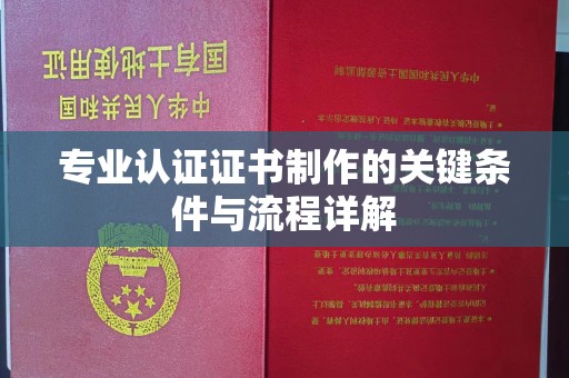 苍梧专业认证证书制作的关键条件与流程详解