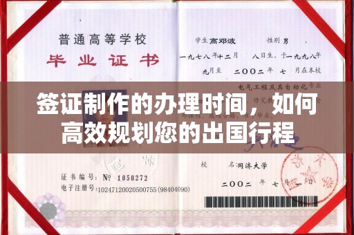 苍梧签证制作的办理时间，如何高效规划您的出国行程