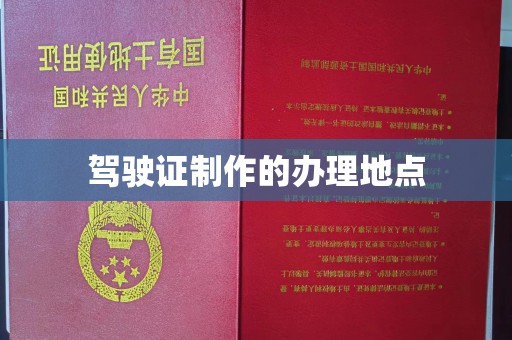 苍梧驾驶证制作的办理地点