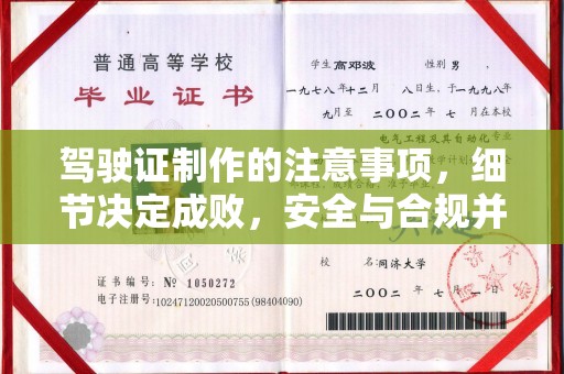 苍梧驾驶证制作的注意事项，细节决定成败，安全与合规并行