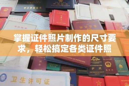 苍梧掌握证件照片制作的尺寸要求，轻松搞定各类证件照