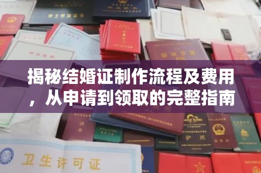 苍梧揭秘结婚证制作流程及费用，从申请到领取的完整指南