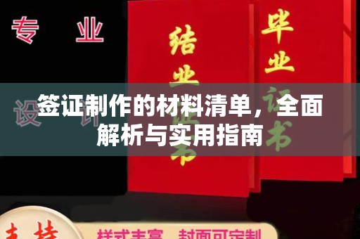 苍梧签证制作的材料清单，全面解析与实用指南