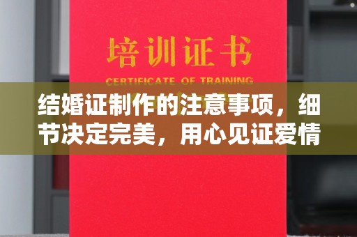 苍梧结婚证制作的注意事项，细节决定完美，用心见证爱情