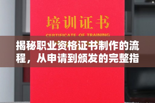 苍梧揭秘职业资格证书制作的流程，从申请到颁发的完整指南