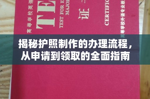苍梧揭秘护照制作的办理流程，从申请到领取的全面指南