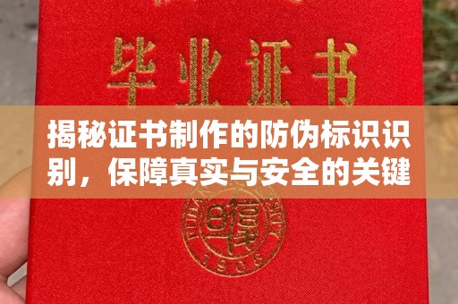 苍梧揭秘证书制作的防伪标识识别，保障真实与安全的关键